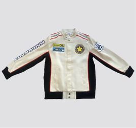 Mario Kart Canvas Racing Jacket Kids - White M/L