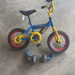 Hot Wheels Kids Bike With Training Wheels