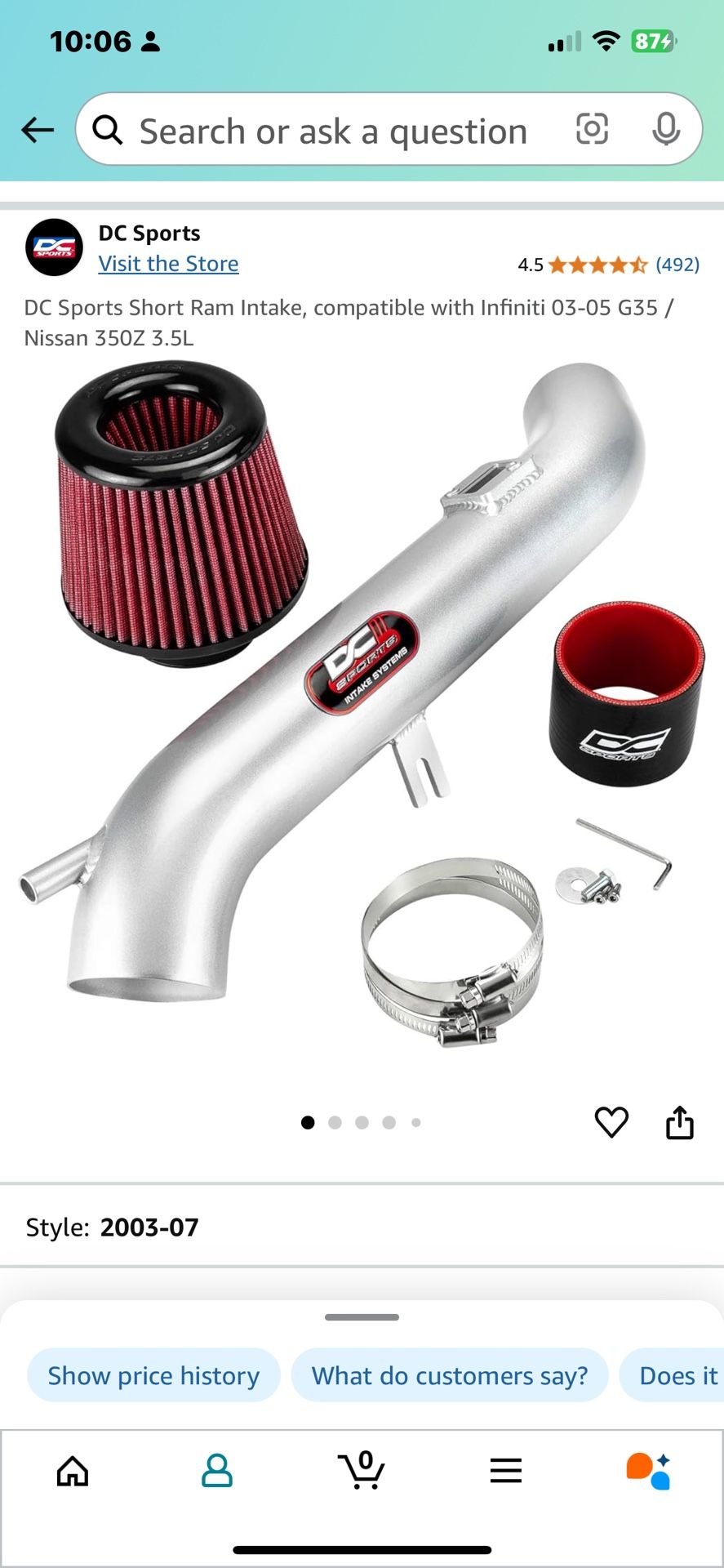 G35 Intake