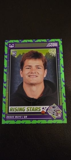 Drake Maye Score-A-Treat Panini Rookie 2024 Football Trading Card #17