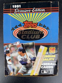 1991 Topps stadium Club Baseball Series One