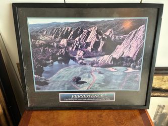 Persistence Motivational Framed Poster