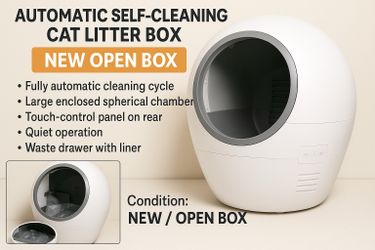 KungFuPet Self-Cleaning Cat Litter Box – Like New – $250 OBO