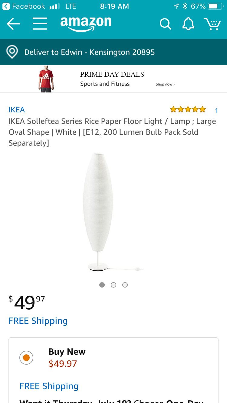 IKEA floor lamp