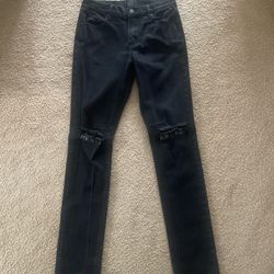 Black Rta Jeans Size 28