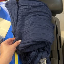 Navy Blue Cheesecloths