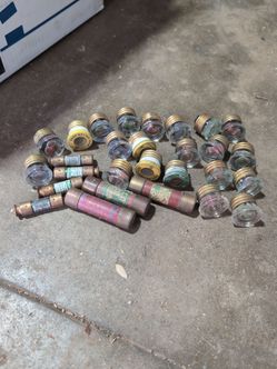 Variety / Lot of Vintage Glass Screw-In Fuses