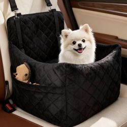 Dog Car Seat for S/M Dogs, Memory Foam Dog Booster Car Seat