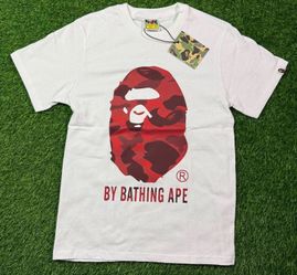 BAPE A Bathing Ape White Camo Tee