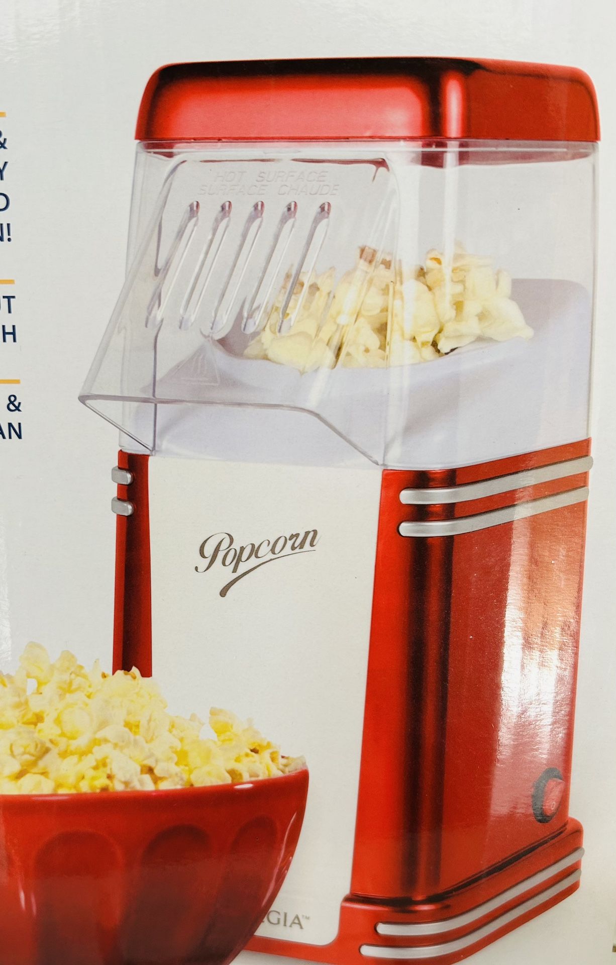 Nostalgia Pop Corn Machine+6 Containers