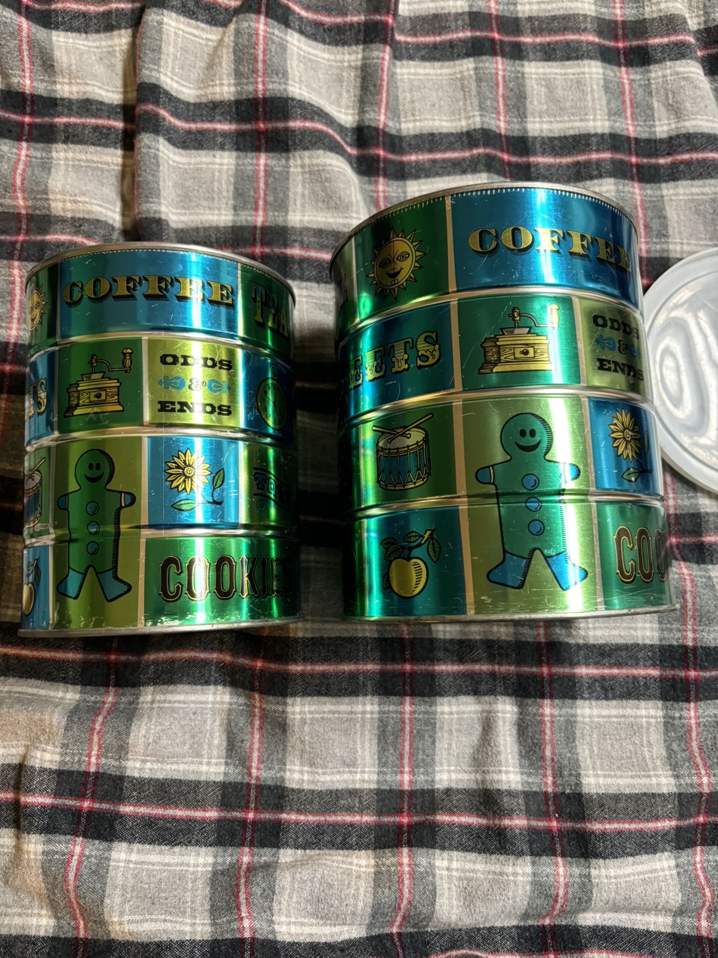A Pair Of Antique Coffee Tin Cans!