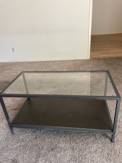 Glass & Wood Furniture Piece