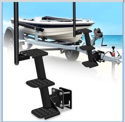 Heavy-Duty 3‑Step Boat Trailer Steps with Handle, Universal Fit
