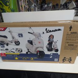 Huffy Vespa GTS 6V Battery Powered Ride-On Scooter for Kids Model 17319 Collectible Toy
