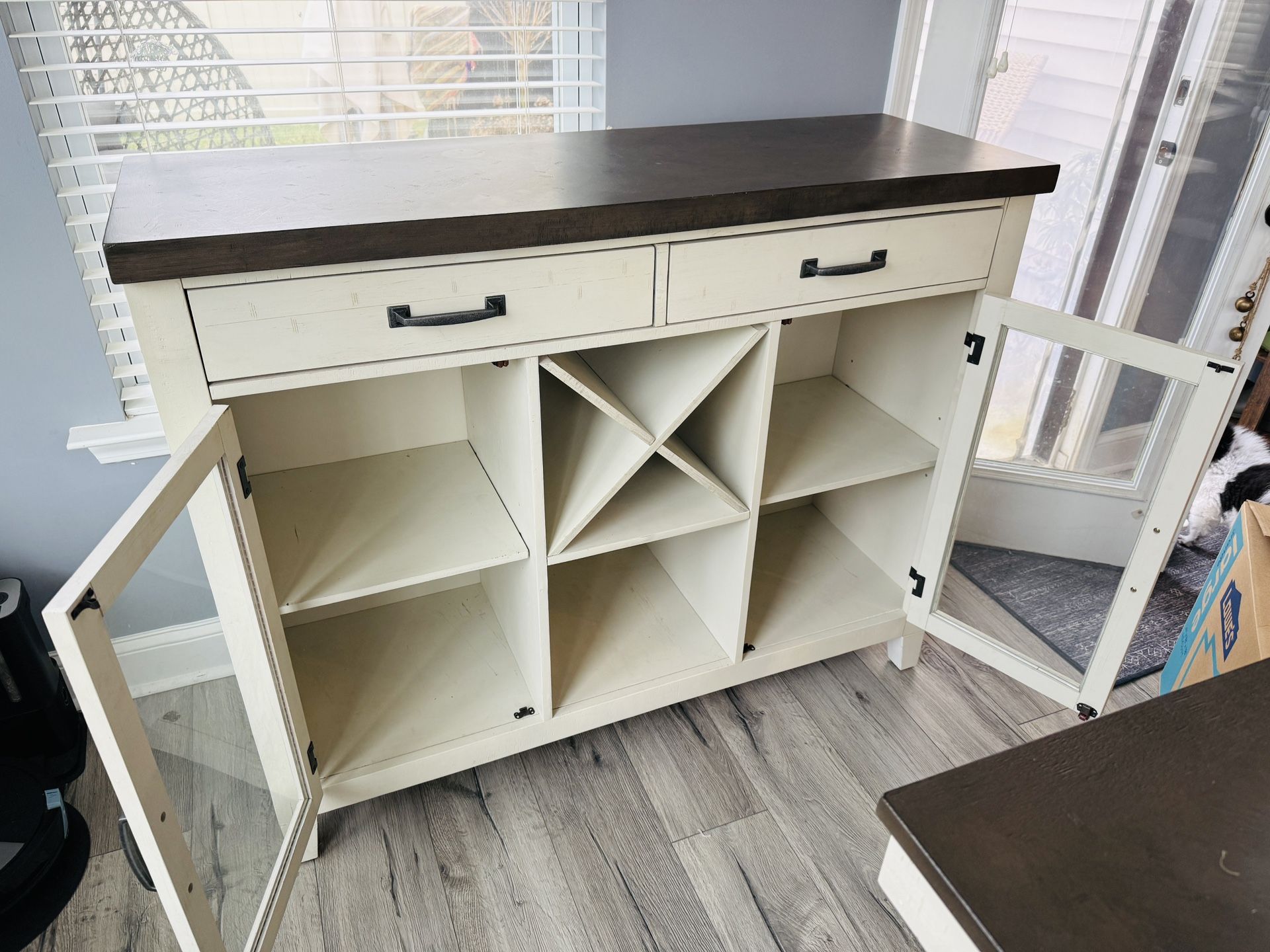 Like New Bar Height Dining Table And Console/Buffet