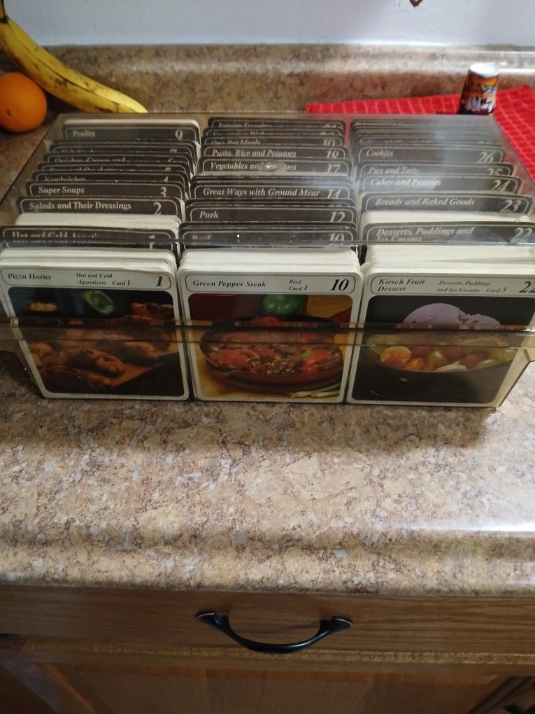 1980's Vintage Recipe Box