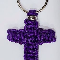 Paracord Cross Keychain