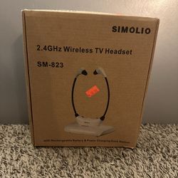SIMOLIO 2.4G Digital TV Wireless Headphones 
