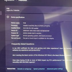 Lenovo Legion 7 5070Ti Intel Ultra 9 275HX
