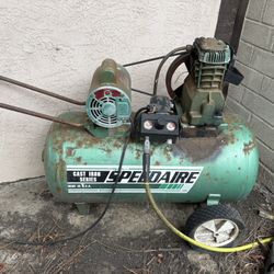 Speedaire Air Compressor, model 5Z183B: And hose