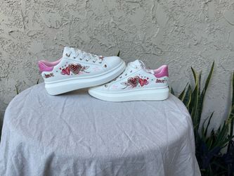 ✨ ALDO Heart-Embellished Low-Top Platform Sneakers ✨