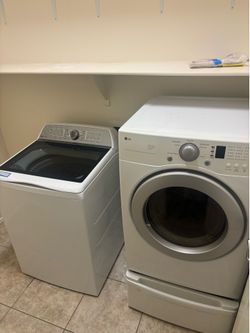 GE Profile Top-Load Washer & LG Front-Load Electric Dryer Set - Great Condition!