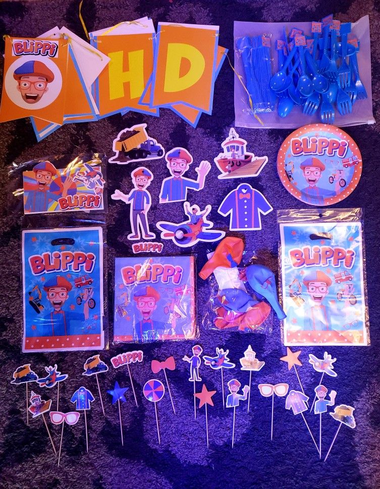 Blippi birthday party decorations