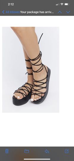 strappy tie up platforms