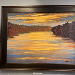 Misty Sunrise Enhanced Giclee By Gordon Haas 