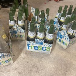 Vintage Glass Fresca Soda Bottles 