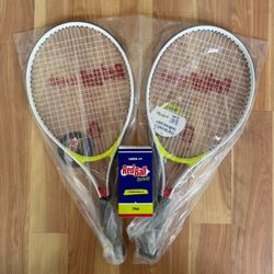 RedBall Tennis Training Racquet Set Lot of 2 + USTA Red Ball Tennis Balls 2-Pack