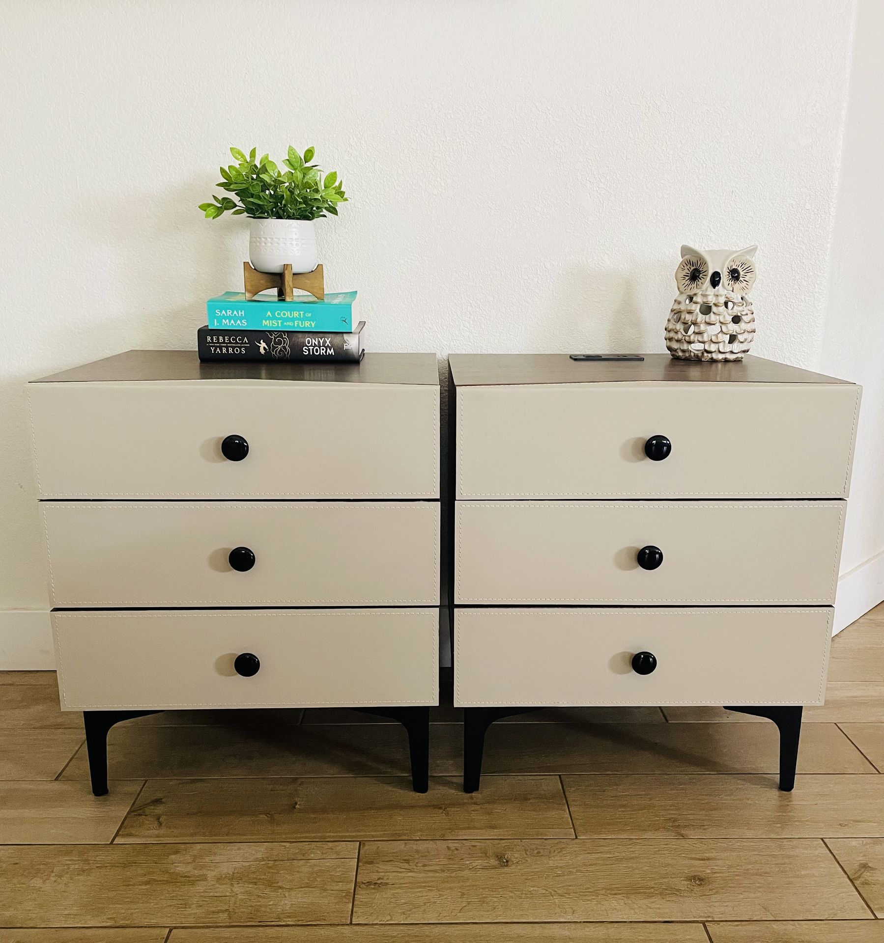 3 Drawer Night Stand End Tables