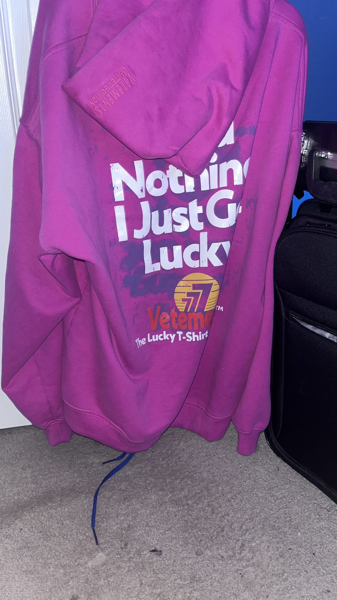 Vetements “I Did Nothing, I Just Got Lucky.” Hoodie