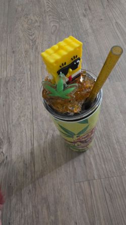 Moving Sale!! Novelty Tumbler Cup with Straw