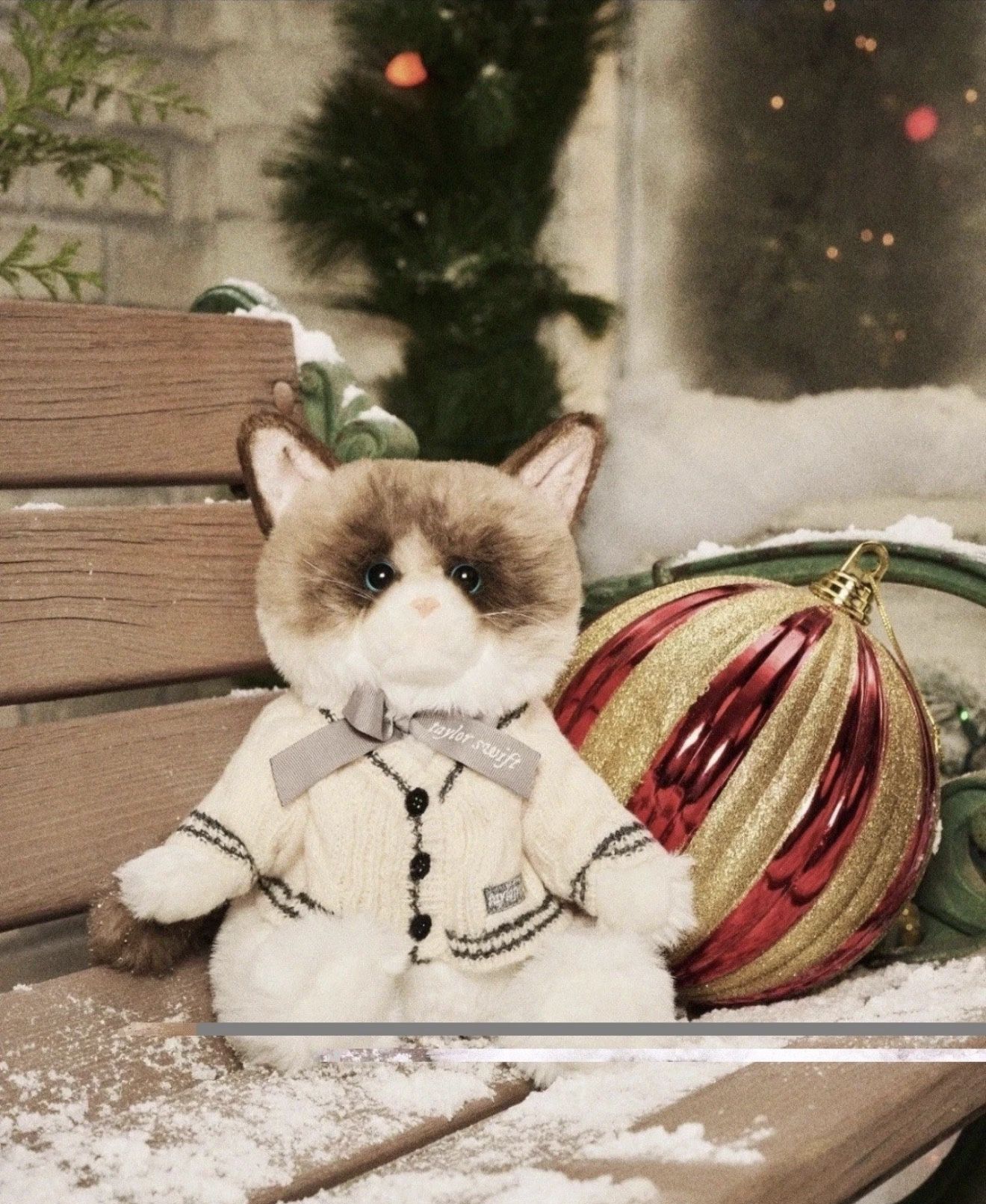 Taylor Swift Folklore Album Cardigan Plush Cat