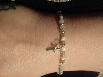 Cross charm bracelet $5
