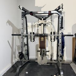 Smith Machine With 300lbs Weights Included