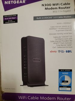 Netgear Dual WiFi Cable Modem Router Docsis 3.0