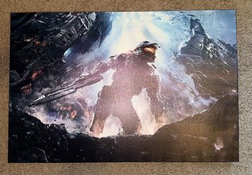 Halo framed poster