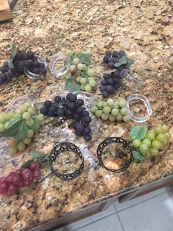 Grape Napkin Rings for your kitchen dining table or bar