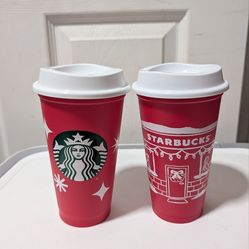2 NEW STARBUCKS CUPS