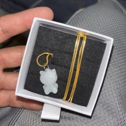 Hello Kitty Jade Stone Brand New 