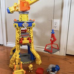 Rubble & Crew Bark Yard Crane Tower Playset