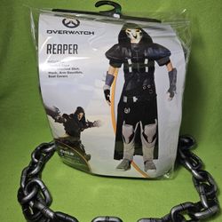 Overwatch Reaper Costume - Size Kids 12/14