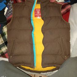 Brown And Yellow Vest 