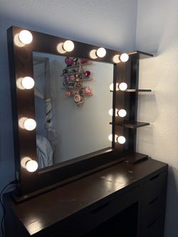 Vanity Mirror with cabinets