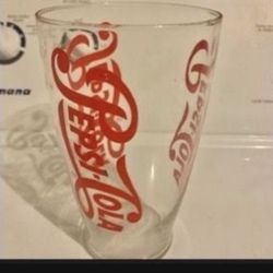 Vintage large Pepsi-Cola glass