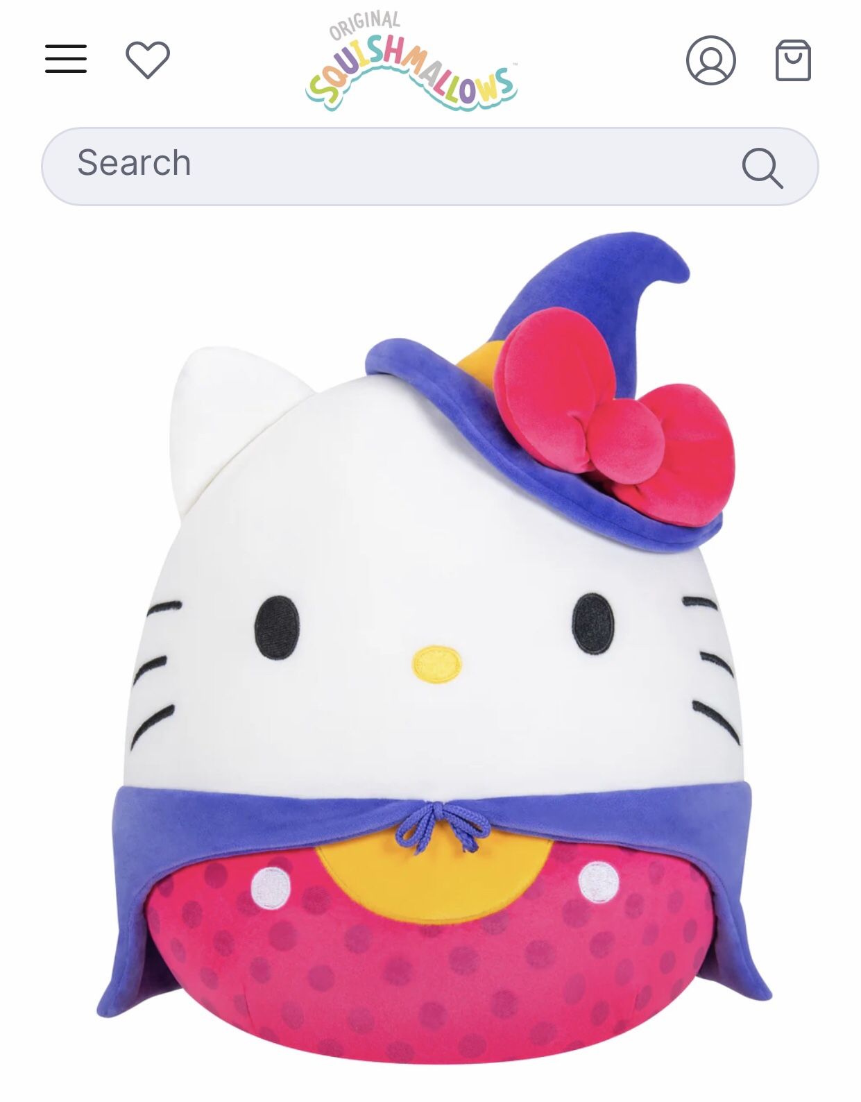 Adorable Halloween Edition!💕🎃🎀 12” HELLO KITTY®️🎀🎃💕Collectible Squishmallows™️