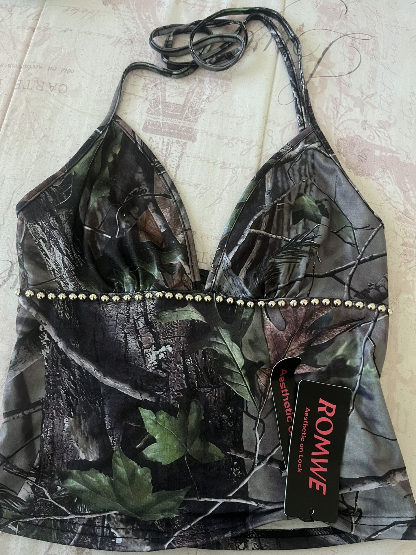 Camouflage Halter Top
