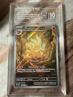 Pokemon Ninetales Obsidian Flames SV Tag 10